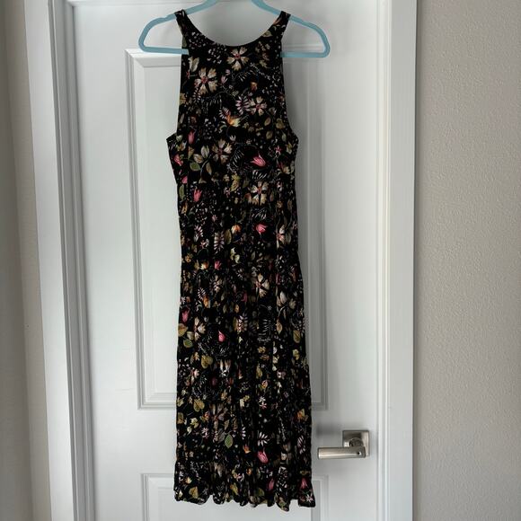 Natural Life HALLE Black Colorful Floral Ruffle
Hem Halter Neck Maxi Dress NWT - Picture 2 of 5